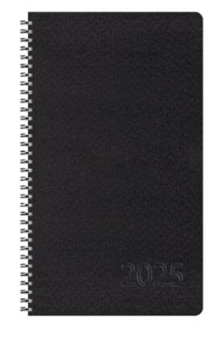 Book Taschenkalender Wochentimer Small Schwarz 2025 