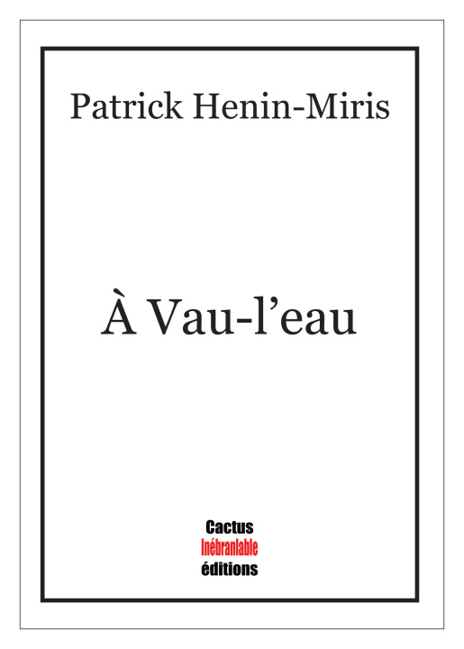 Book À Vau-l’eau Henin-Miris