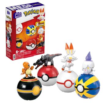 Hra/Hračka MEGA Pokémon 4 Feuer-Typ Pokémon Sets 