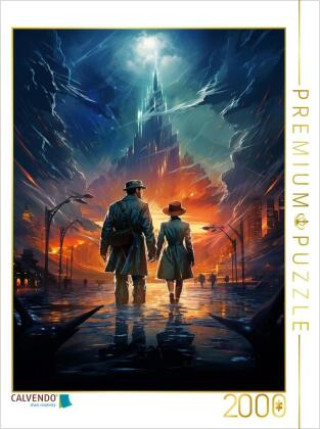 Játék CALVENDO Puzzle Die Festung der Zeit - historisches Filmplakat zu einem Film, der nie gedreht wurde | 2000 Teile Lege-Größe 90x67cm Foto-Puzzle für gl Calvendo