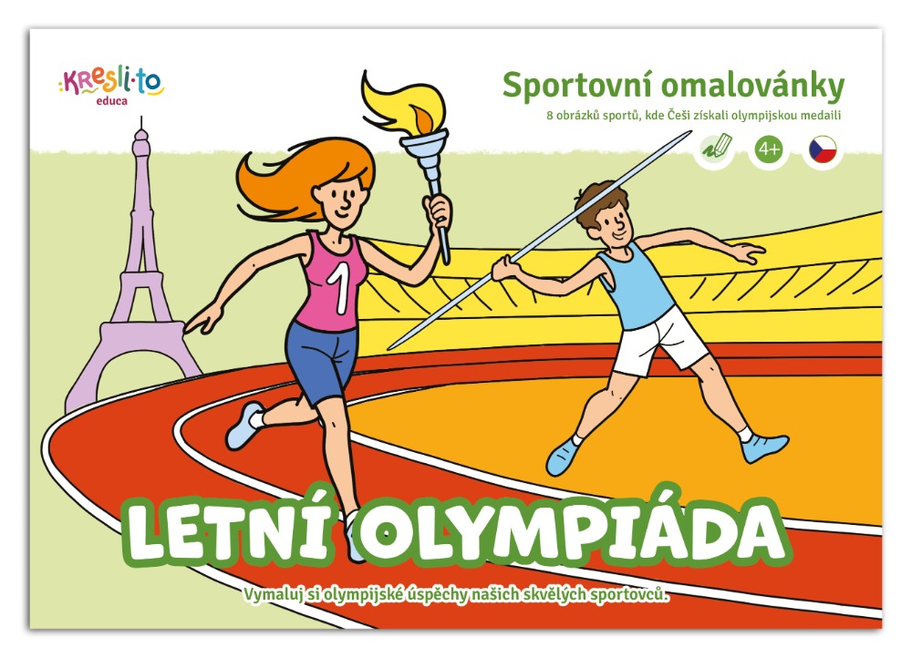 Kniha Letní olympiáda - Sportovní omalovánky A5 