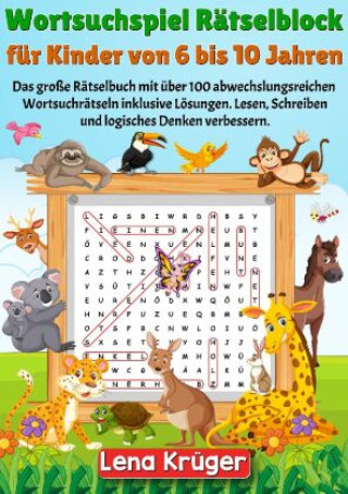 Carte Wortsuchspiel Rätselblock für Kinder von 6 bis 10 Jahren Lena Krüger