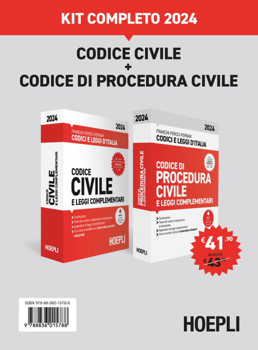 Knjiga Codice civile+Codice di procedura civile. Kit completo 2024 Luigi Franchi