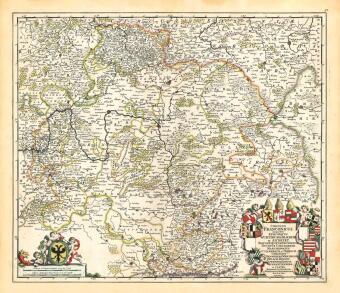Tlačovina Historische Karte: Fränkischer Reichskreis um 1680 [gerollt] Frederick de Wit