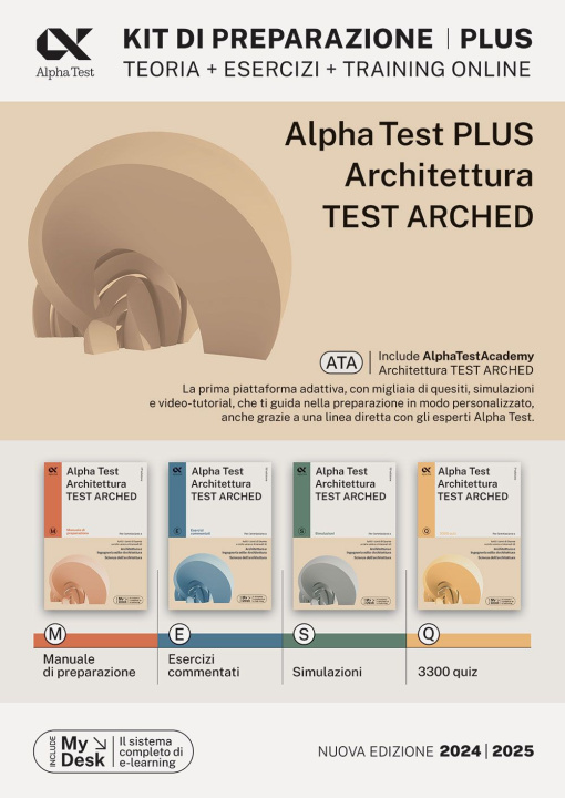 Книга Alpha test plus. Architettura. Test Arched. Kit di preparazione Plus. Per l'ammissione a tutti i corsi di laurea in Architettura e Ingegneria Edile-Ar 