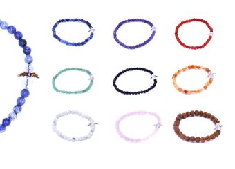 Igra/Igrača Schutzengel Edelsteinarmband Kinder in Geschenkbox 