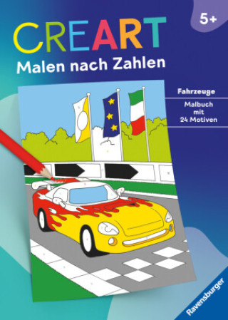 Kniha Ravensburger CreArt Malen nach Zahlen ab 5: Fahrzeuge, Malbuch, 24 Motive Rolf Bunse