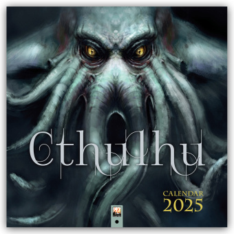 Kalendář/Diář CAL 25 CTHULU WALL CALENDAR 2025 WALL