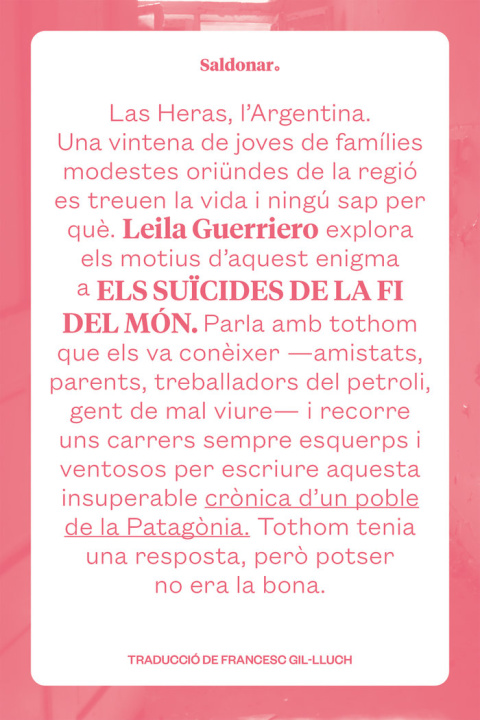 Kniha ELS SUICIDES DE LA FI DEL MON GUERRIERO