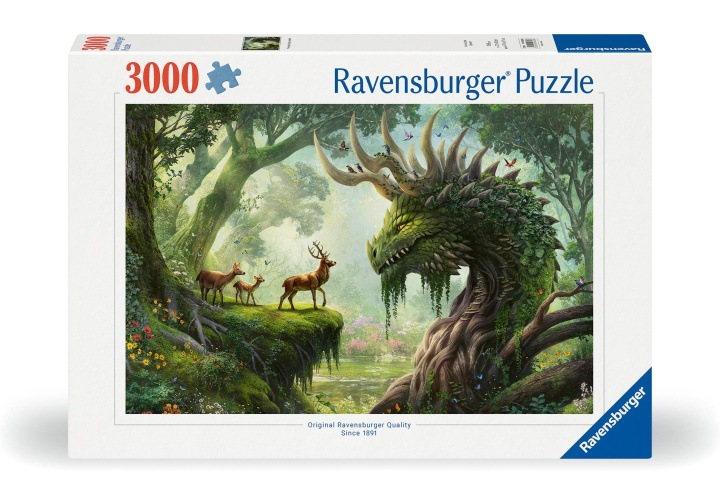 Játék Ravensburger Puzzle 12000808 - Der Walddrache erwacht - 3000 Teile Puzzle für Erwachsene ab 14 Jahren 