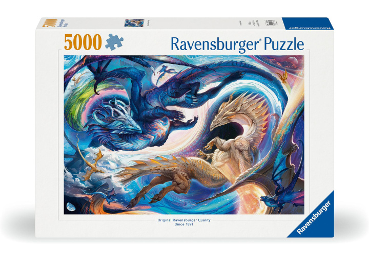 Hra/Hračka Ravensburger Puzzle 12000813 - Gigantisches Drachenfest zur Tages- und Nachtstunde - 5000 Teile Puzzle für Erwachsene ab 14 Jahren 