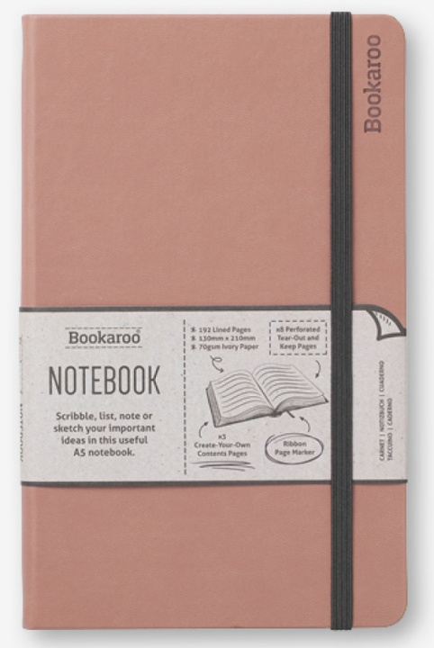 Kniha Notatnik A5 Bookaroo Journal pudrowy 