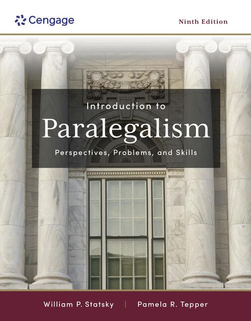 Buch Introduction to Paralegalism: Perspectives, Problems and Skills William Statsky