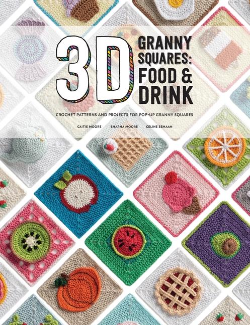 Książka 3D Granny Squares: Food and Drink 