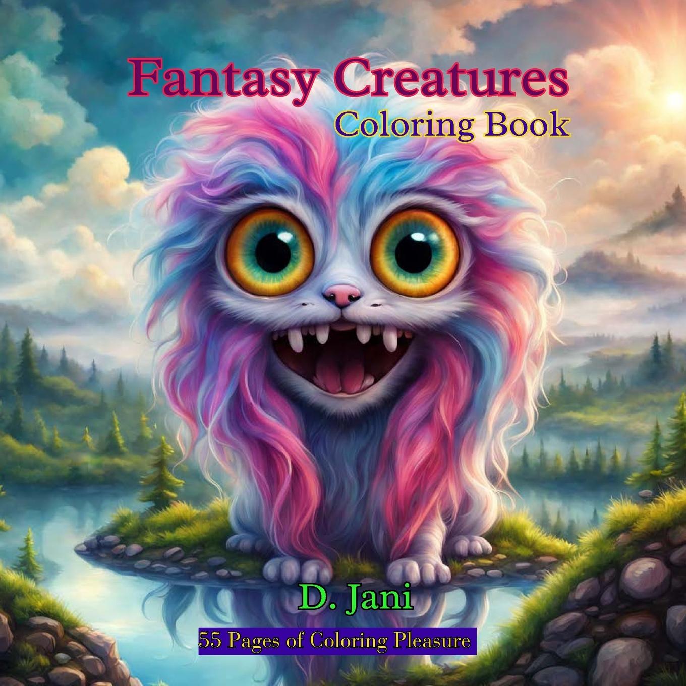 Kniha Fantasy Creatures Coloring Book 