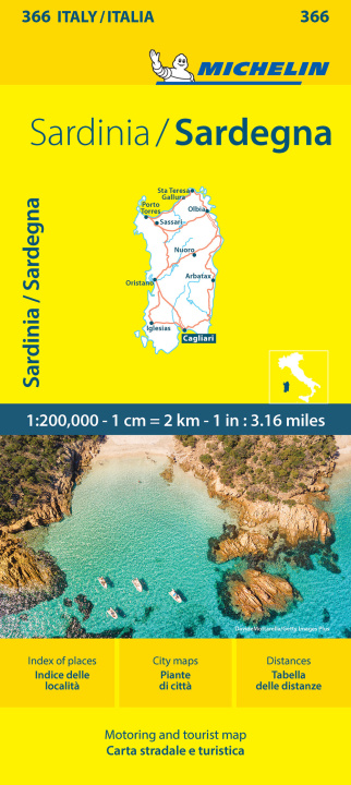 Prasa Sardinia - Michelin Local Map 366 Michelin