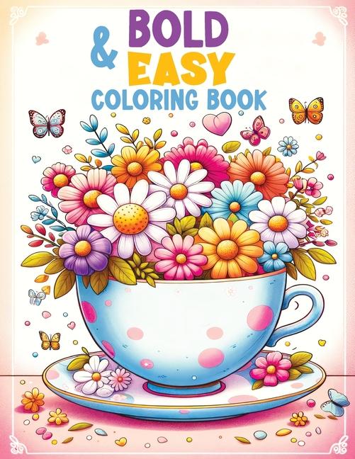 Książka Bold and Easy Coloring Book 