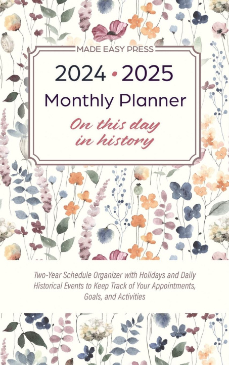 Kniha 2024-2025 Monthly Planner - On This Day in History 