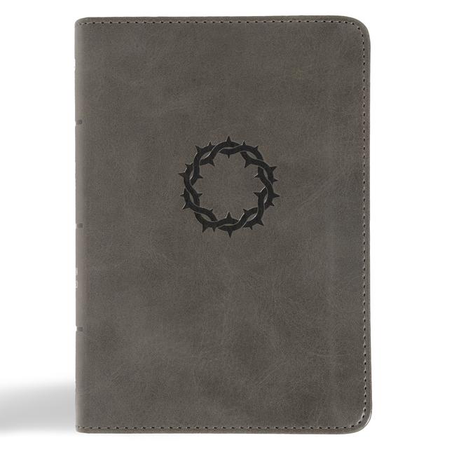 Βιβλίο NASB Large Print Compact Reference Bible, Charcoal Leathertouch 