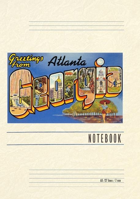 Carte Vintage Lined Notebook Greetings from Atlanta 