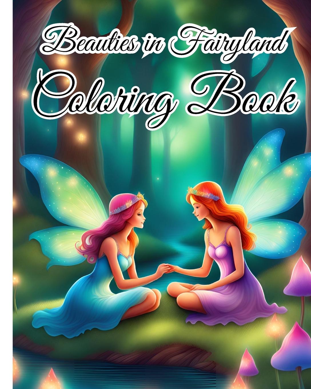 Książka Beauties in Fairyland Coloring Book 