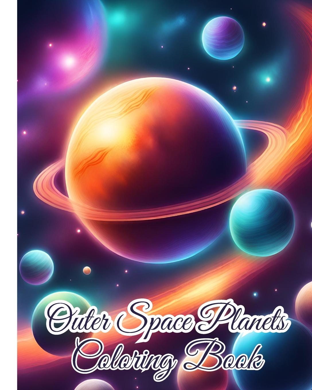 Book Outer Space Planets Coloring Book Thy Nguyen