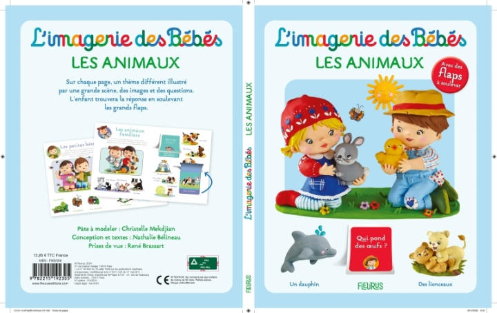 Könyv L'imagerie des bébés   Les animaux. 16 flaps à soulever Nathalie Bélineau