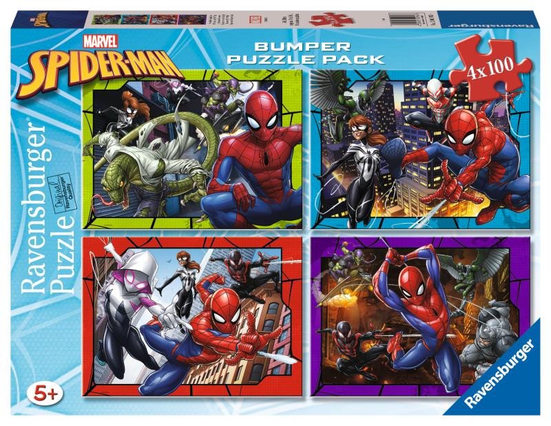 Hra/Hračka Puzzle Marvel: Spider-Man 4x100 dílků 