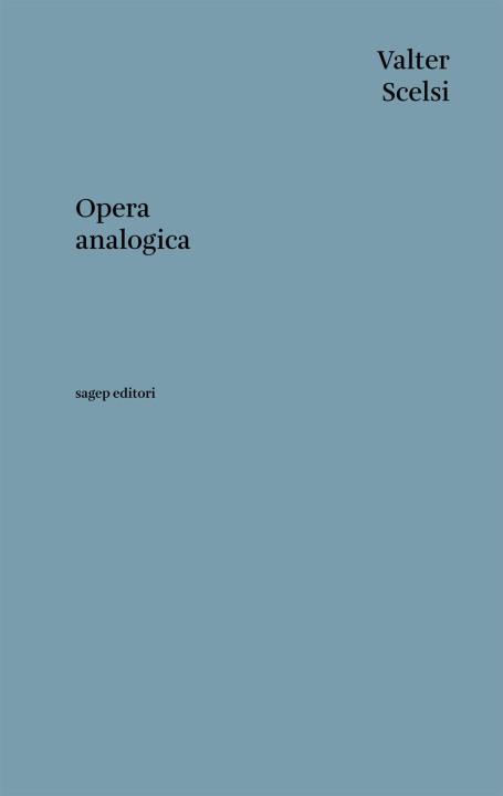 Kniha Opera analogica Valter Scelsi