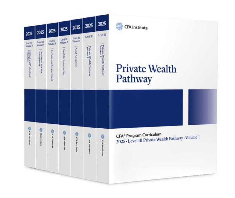 Kniha 2025 CFA Program Curriculum Level 3 Private Wealth  Box Set 