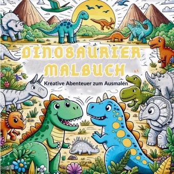 Boek Dinosaurier Malbuch für Jungen: Urzeit-Abenteuer zum Ausmalen! S&L Inspirations Lounge