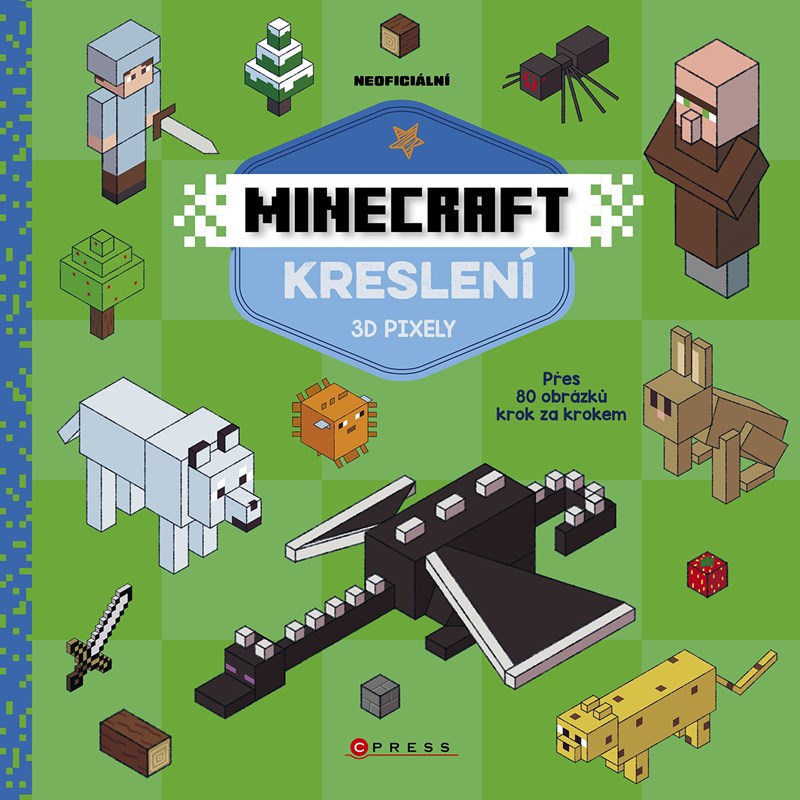 Kniha Minecraft kreslení 