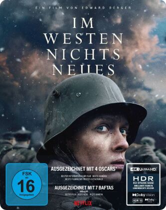 Video Im Westen nichts Neues (2022), 1 4K UHD Blu-ray + 1 Blu-ray (Limited SteelBook) Edward Berger