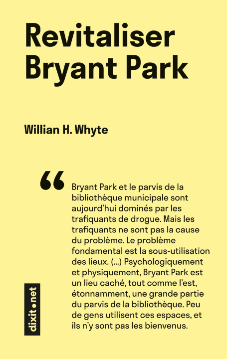 Kniha REVITALISER BRYANT PARK WHYTE WILLIAM H.