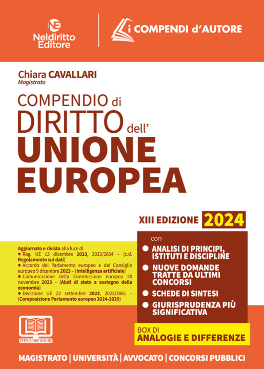 Carte Compendio di diritto dell'Unione Europea Chiara Cavallari