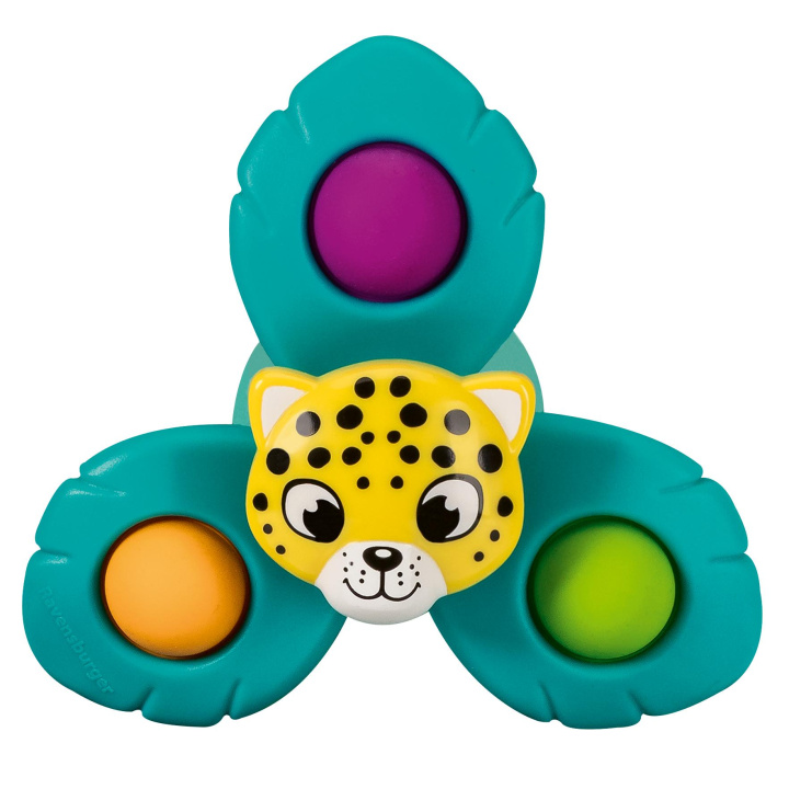 Game/Toy Ravensburger 4868 play+ Pop-it Spinner: Leopard, Saugnapf-Spielzeug, Silikon-Spielzeug, Baby-Spielzeug ab 6 Monate 