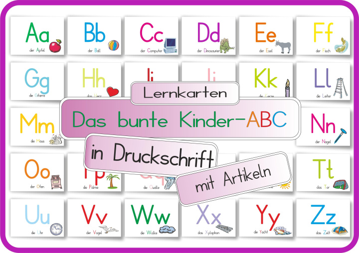 Knjiga Das bunte Kinder-ABC in Druckschrift mit Artikeln E&Z Verlag Gmbh