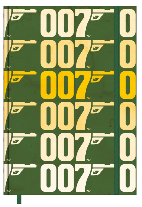 Naptár/Határidőnapló James Bond Taschenkalender 2025 14,5 x 21,5 cm 