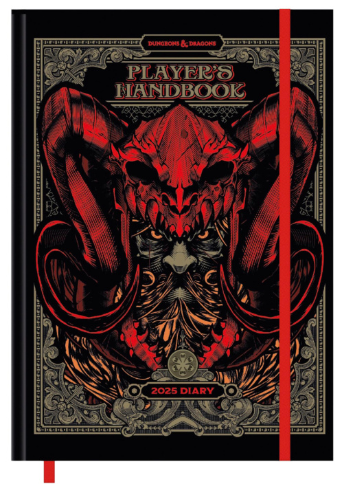 Naptár/Határidőnapló Dungeons & Dragons Taschenkalender 2025 14,5 x 21,5 cm 