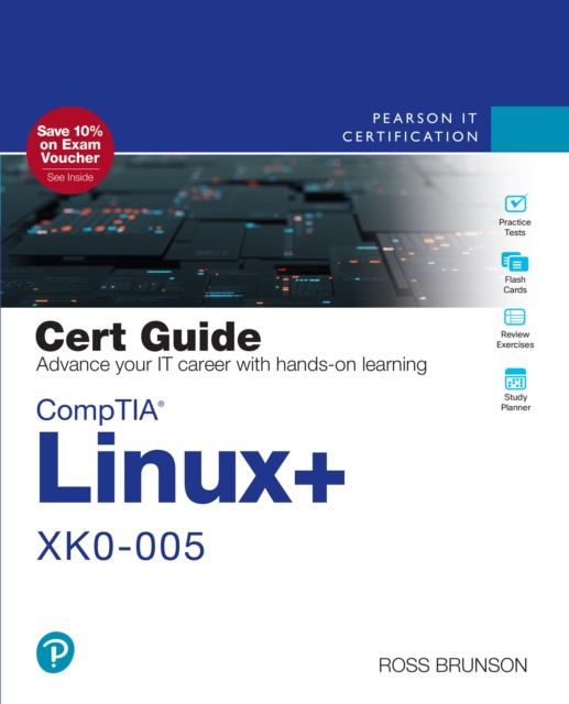 E-könyv CompTIA Linux+ XK0-005 Cert Guide Ross Brunson