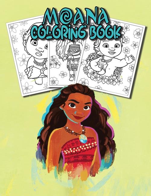 Książka Moana coloring book for girls 