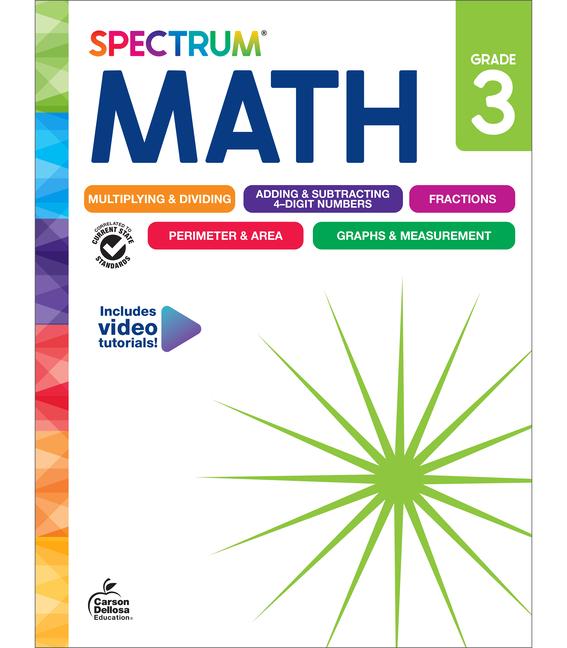 Kniha Spectrum Math Workbook, Grade 3 Carson Dellosa Education