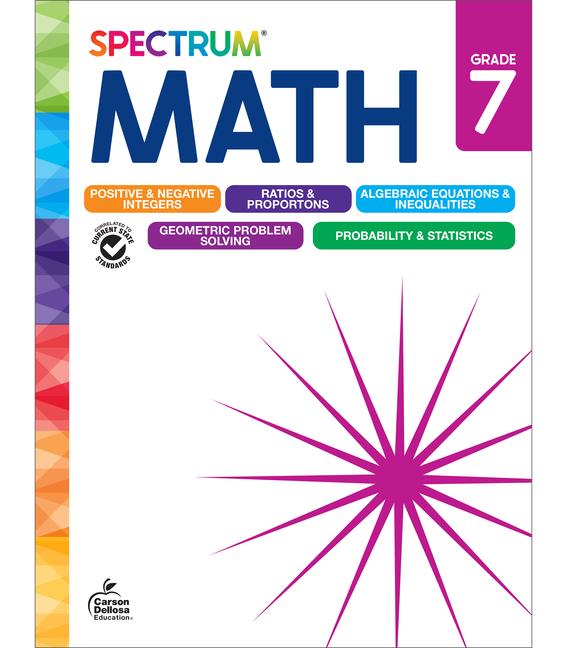 Buch Spectrum Math Workbook, Grade 7 Carson Dellosa Education