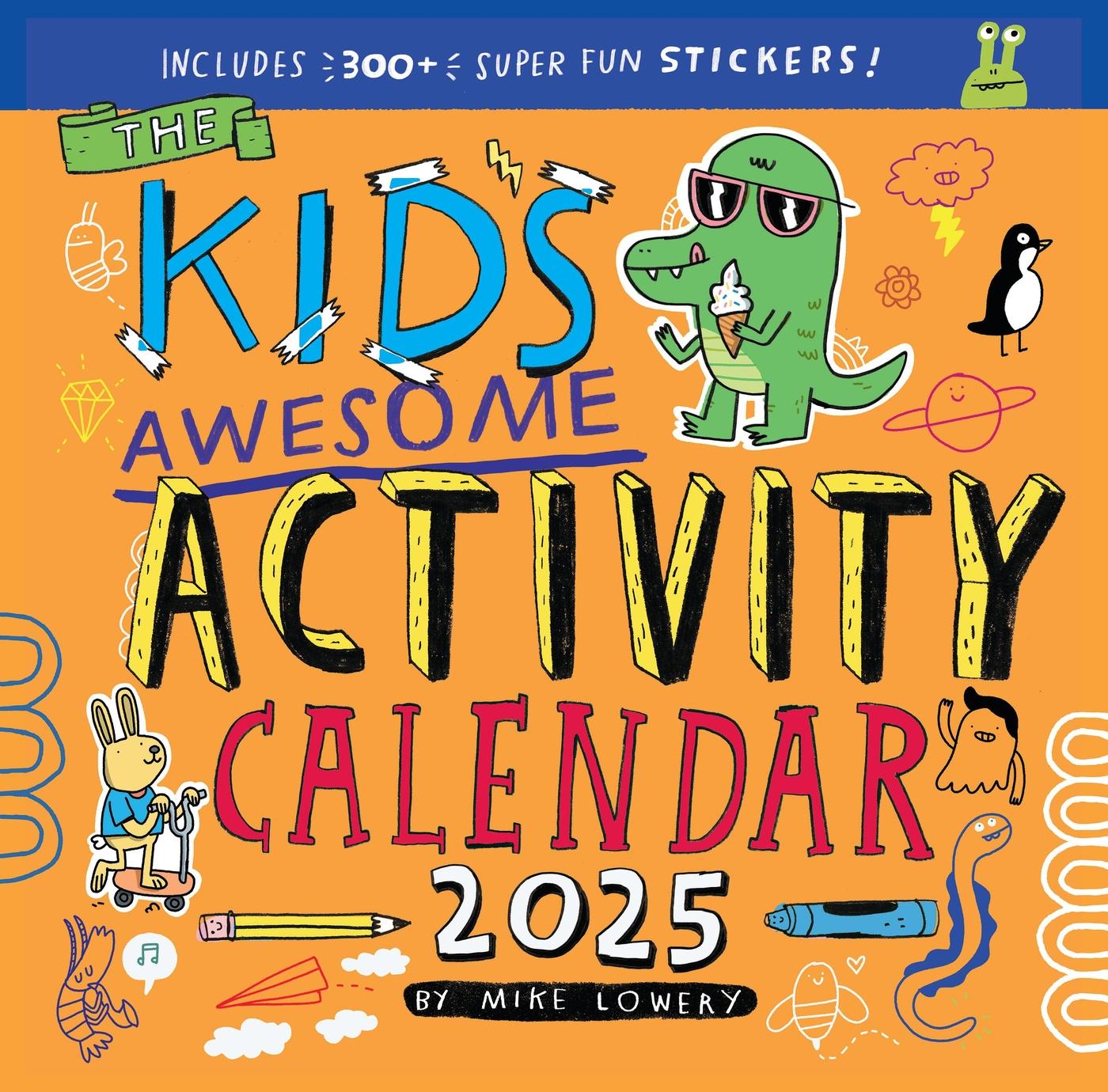 Kalendář/Diář Kid's Awesome Activity Wall Calendar 2025 Workman Calendars