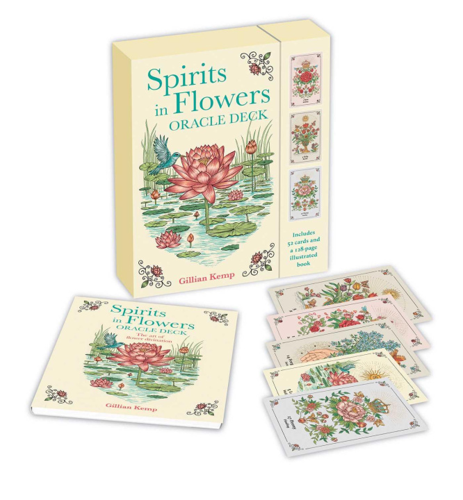 Libro Spirits in Flowers Oracle Deck Gillian Kemp