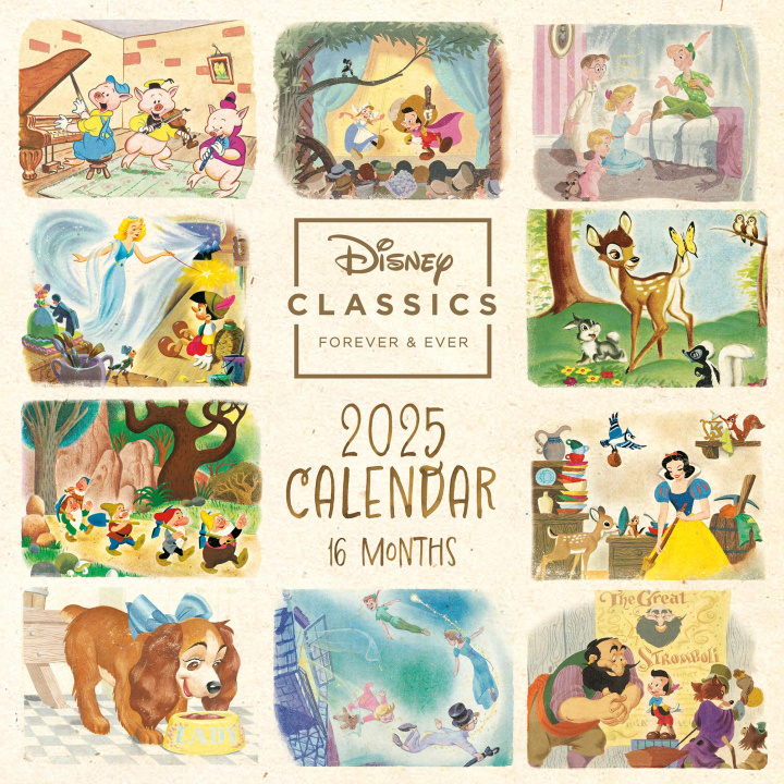 Календар/тефтер Disney Classics 2025 30X30 Broschürenkalender 