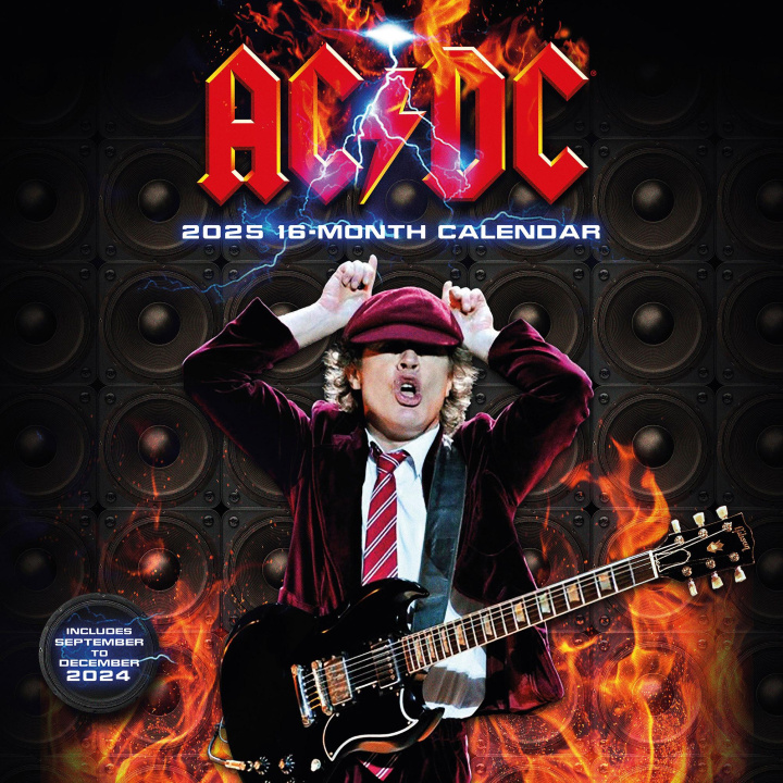 Календар/тефтер AC/DC 2025 30X30 Broschürenkalender 