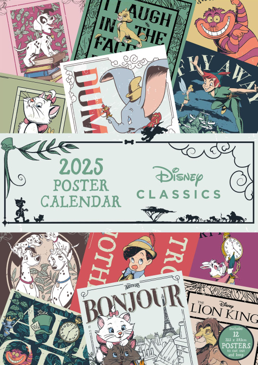 Kalendarz/Pamiętnik Disney Classics 2025 Wandkalender 30 x 42 cm 