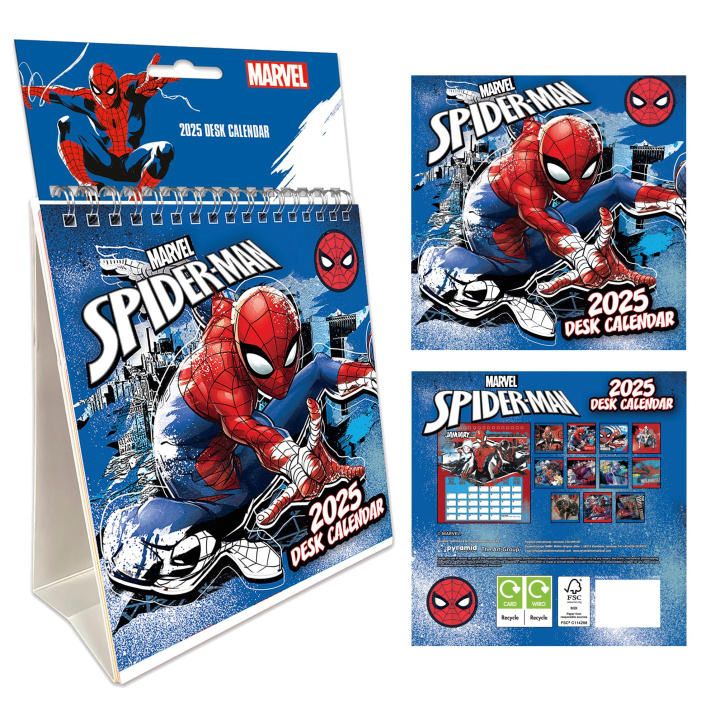 Kalendarz/Pamiętnik Spider-Man 2025 Tischkalender 16 x 17cm 