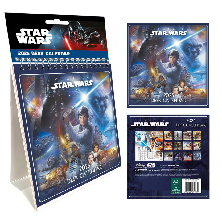 Kalendář/Diář Star Wars Classics 2025 Tischkalender 16 x 17cm 